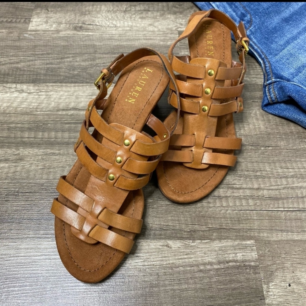 Lauren Ralph Lauren Leather Sandals size 8